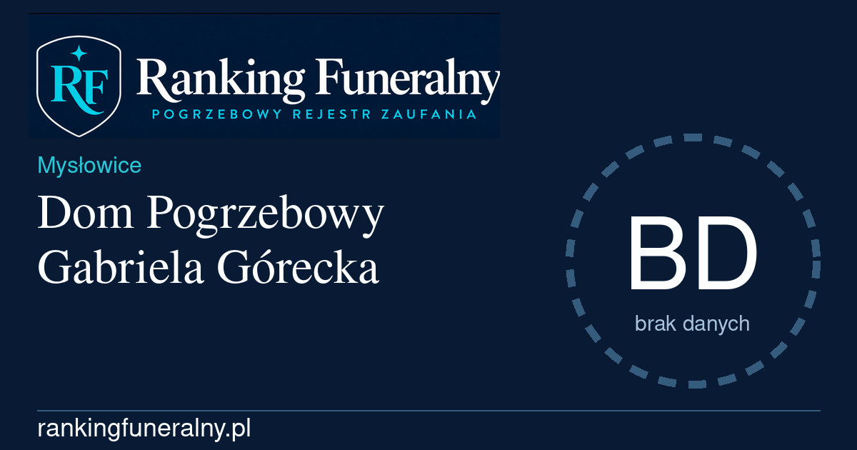 Dom Pogrzebowy Gabriela Górecka - badge poziomy