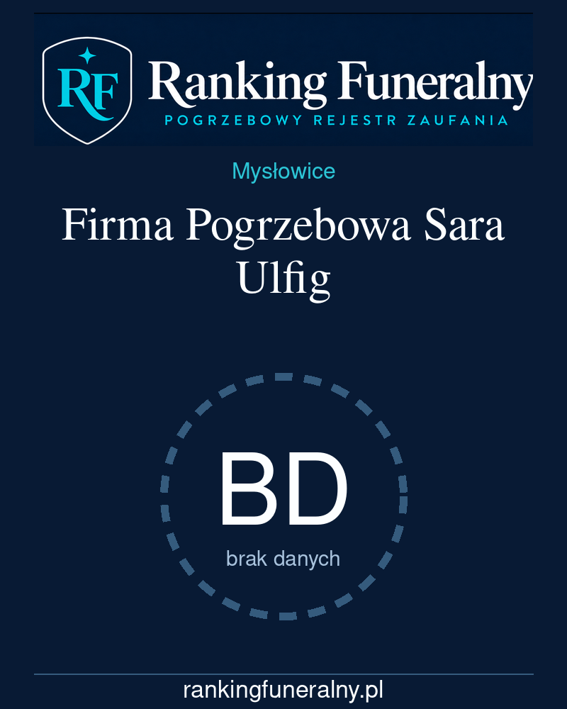 Firma Pogrzebowa Sara Ulfig - badge pionowy