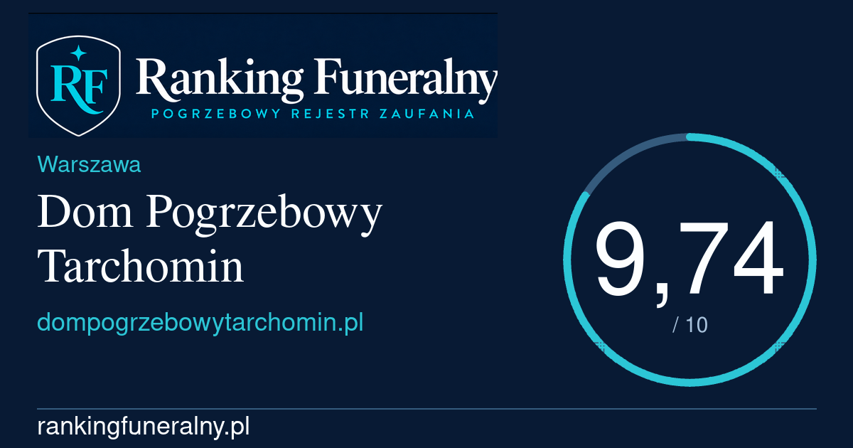 Dom Pogrzebowy Tarchomin - badge poziomy