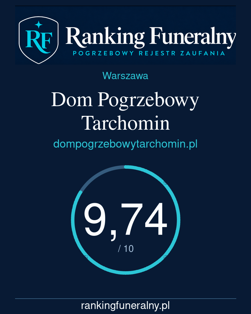 Dom Pogrzebowy Tarchomin - badge pionowy