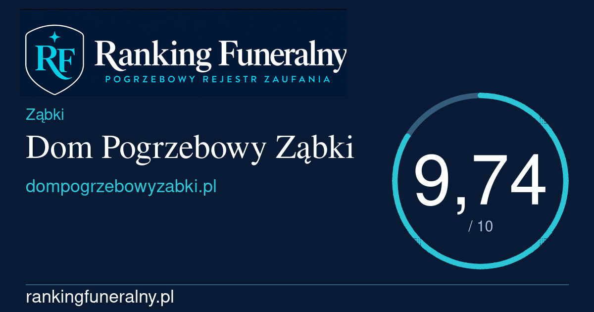 Dom Pogrzebowy Ząbki - badge poziomy