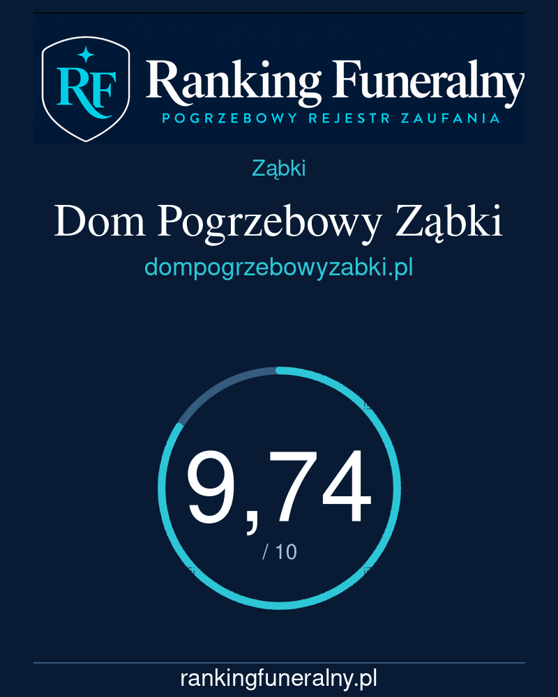 Dom Pogrzebowy Ząbki - badge pionowy