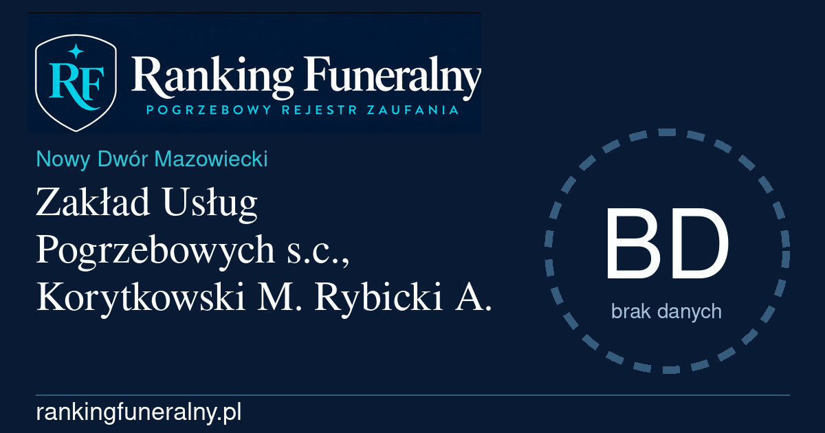 Zakład Usług Pogrzebowych s.c., Korytkowski M. Rybicki A. - badge poziomy