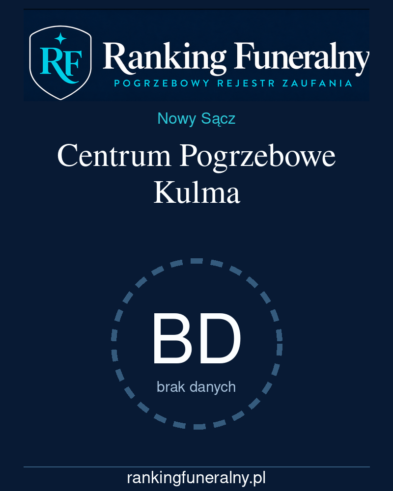 Centrum Pogrzebowe Kulma - badge pionowy