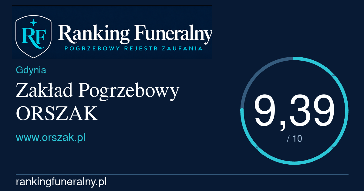 Zakład Pogrzebowy ORSZAK - badge poziomy