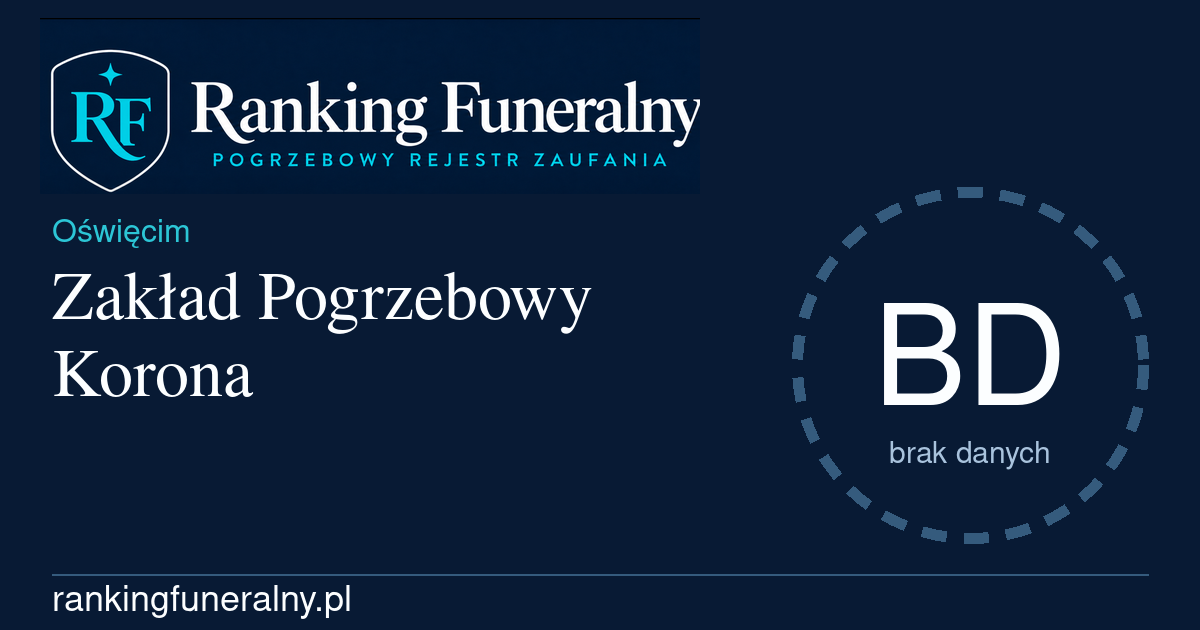 Zakład Pogrzebowy Korona - badge poziomy