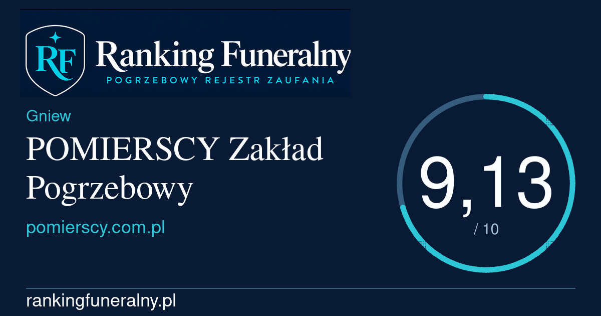 POMIERSCY Zakład Pogrzebowy - badge poziomy