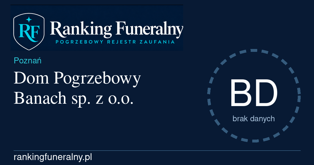 Dom Pogrzebowy Banach sp. z o.o. - badge poziomy