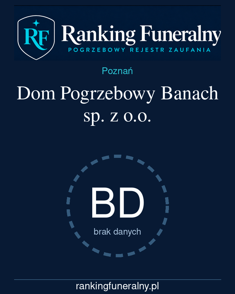 Dom Pogrzebowy Banach sp. z o.o. - badge pionowy