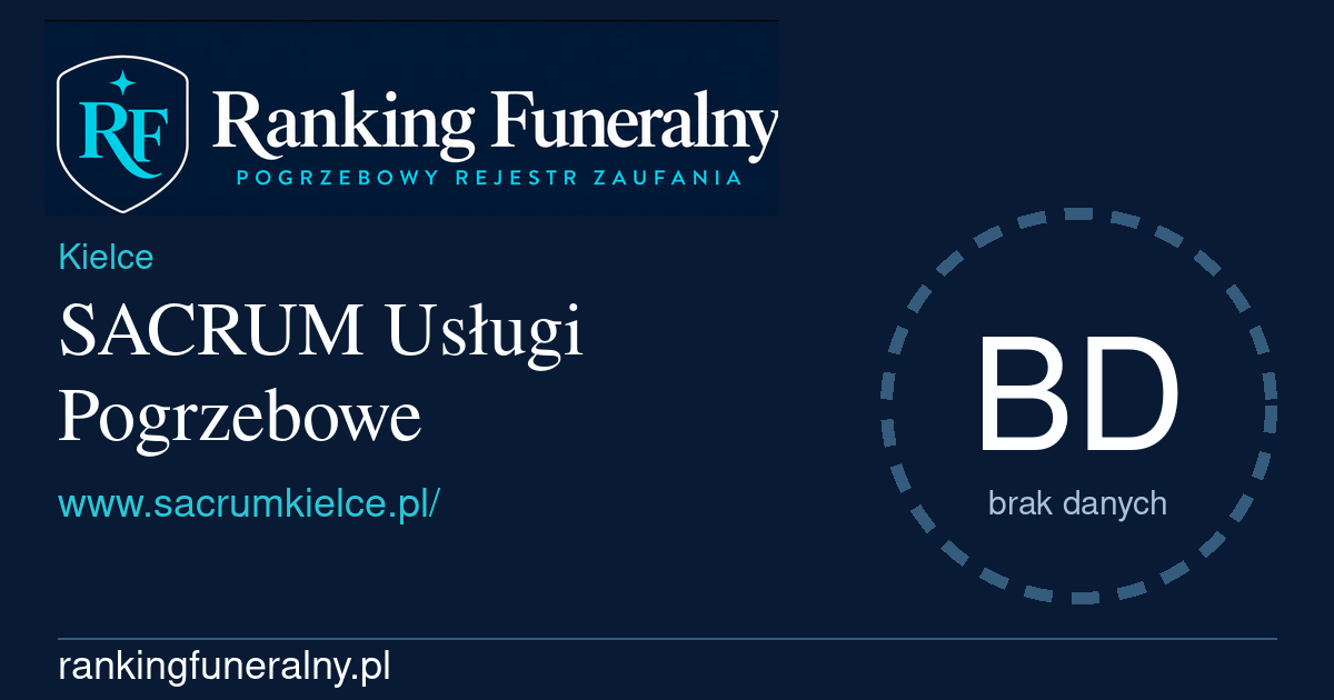 SACRUM Usługi Pogrzebowe - badge poziomy