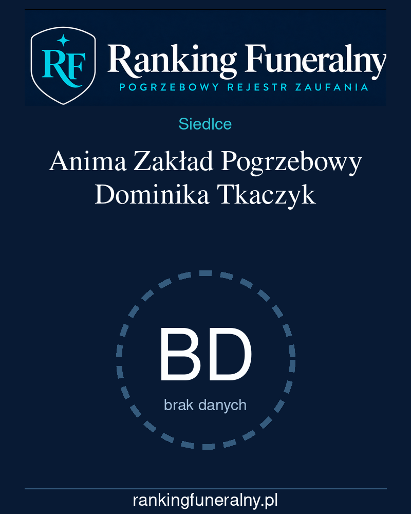 Anima Zakład Pogrzebowy Dominika Tkaczyk - badge pionowy