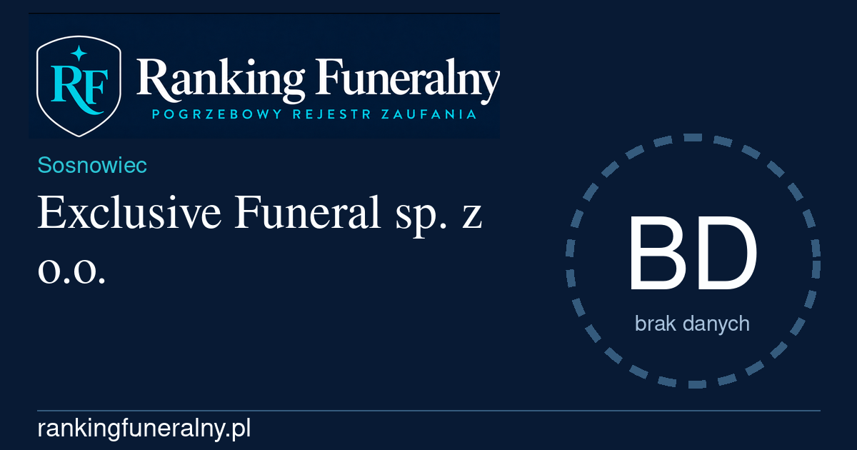 Exclusive Funeral sp. z o.o. - badge poziomy