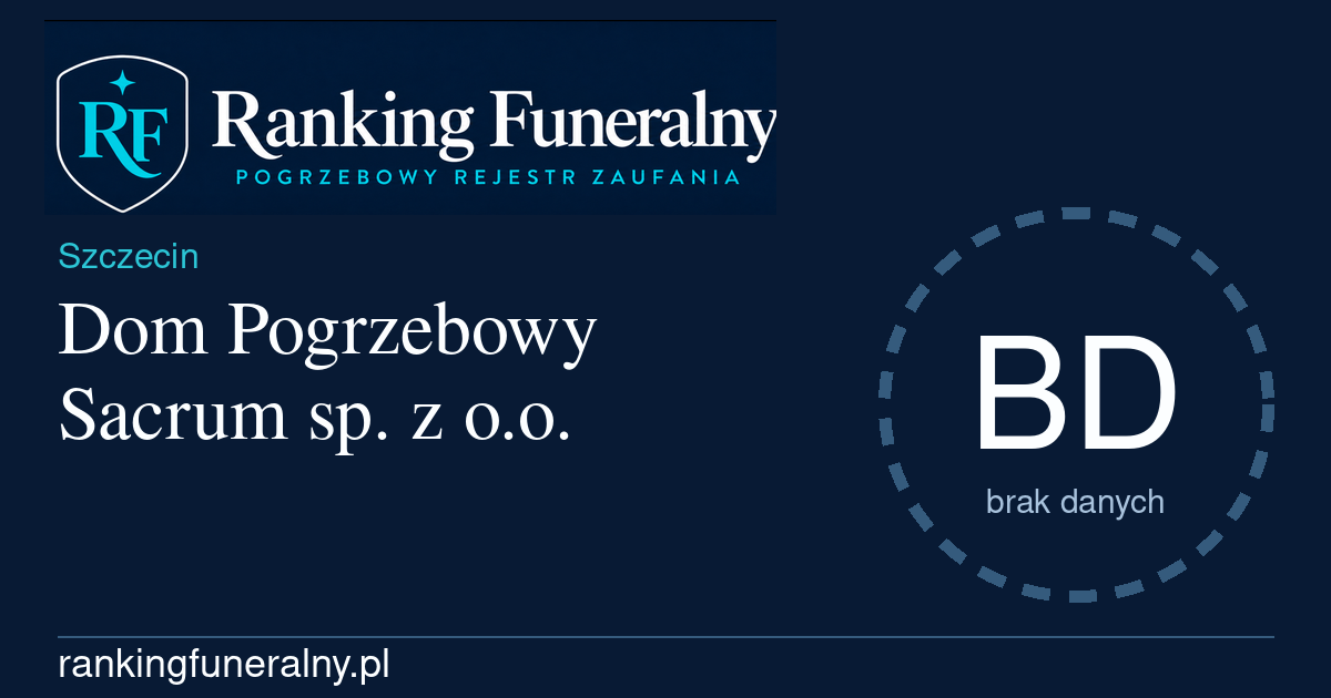 Dom Pogrzebowy Sacrum sp. z o.o. - badge poziomy