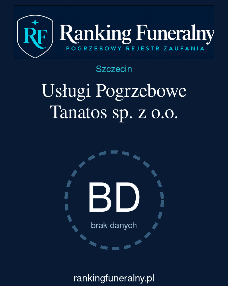 Usługi Pogrzebowe Tanatos sp. z o.o. - badge pionowy
