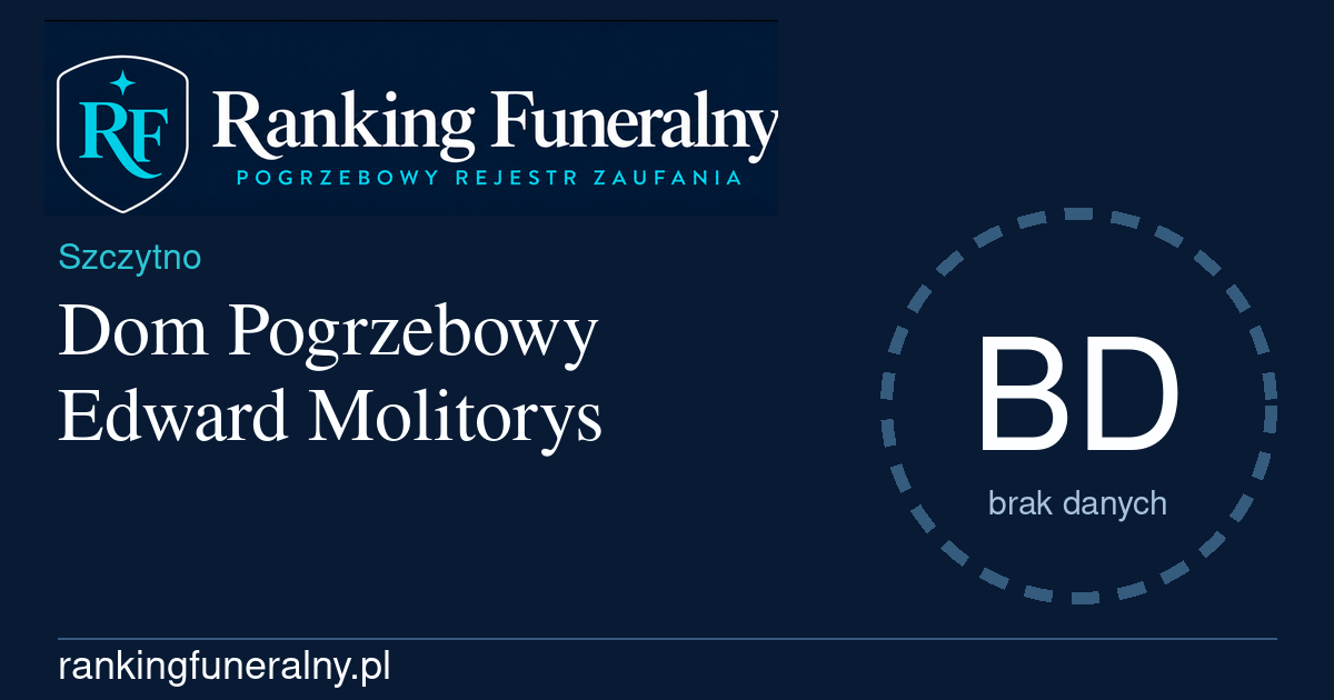 Dom Pogrzebowy Edward Molitorys - badge poziomy