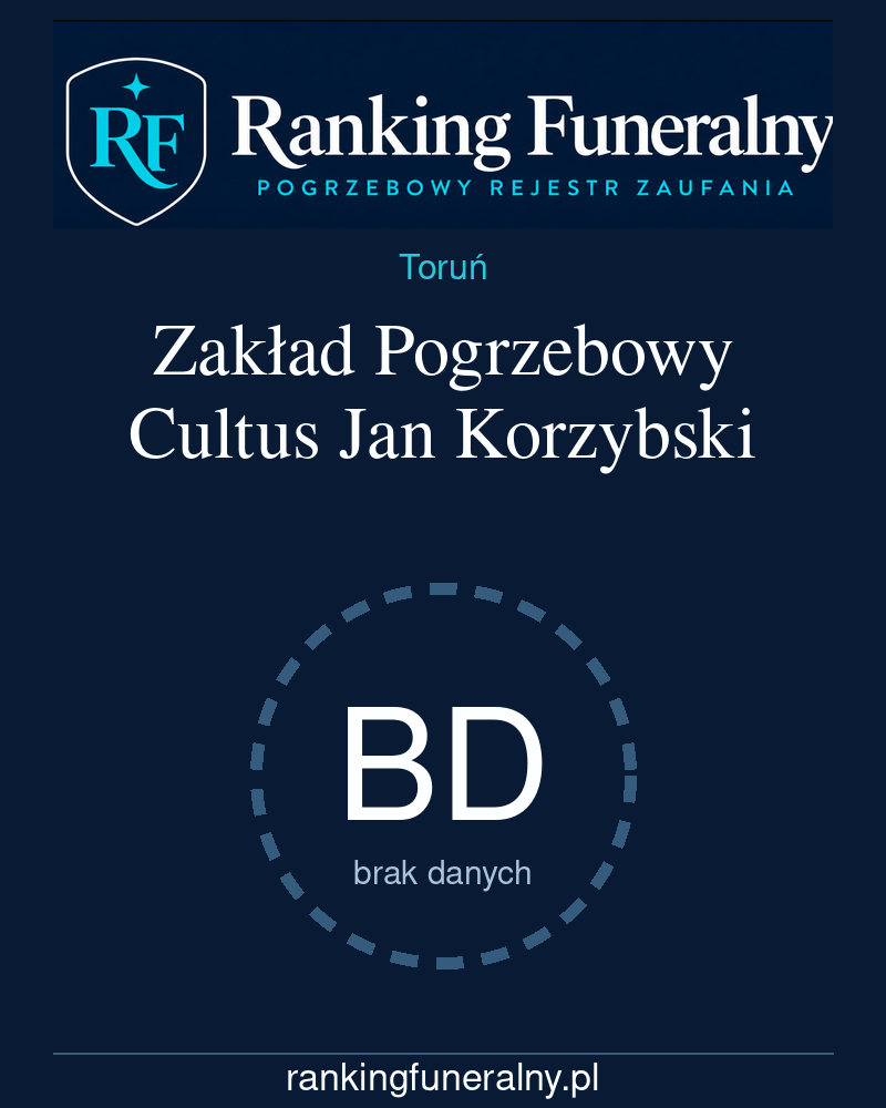 Zakład Pogrzebowy Cultus Jan Korzybski - badge pionowy