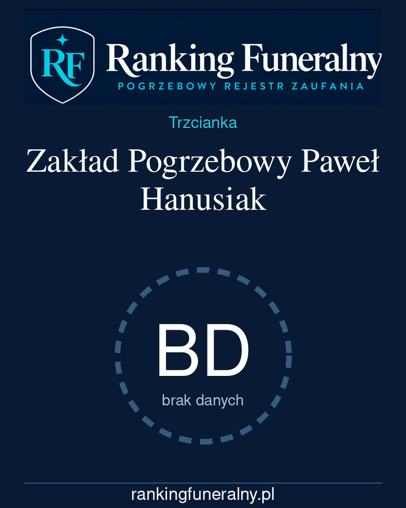 Zakład Pogrzebowy Paweł Hanusiak - badge pionowy