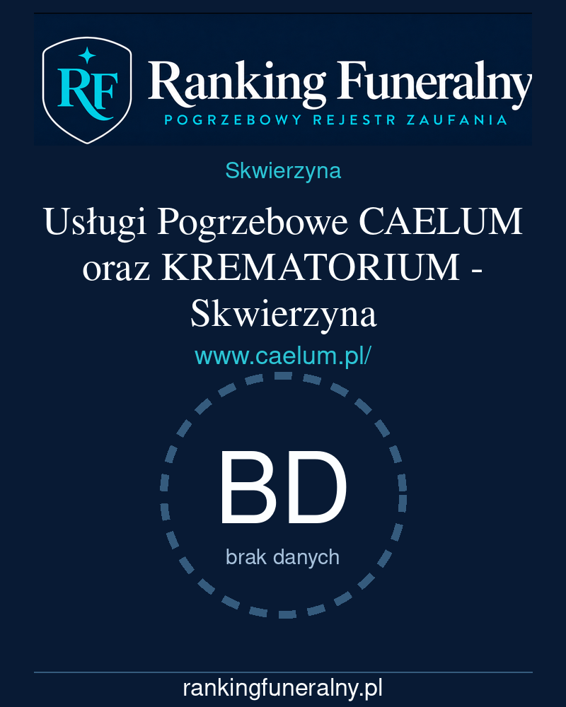 Usługi Pogrzebowe CAELUM oraz KREMATORIUM - Skwierzyna - badge pionowy