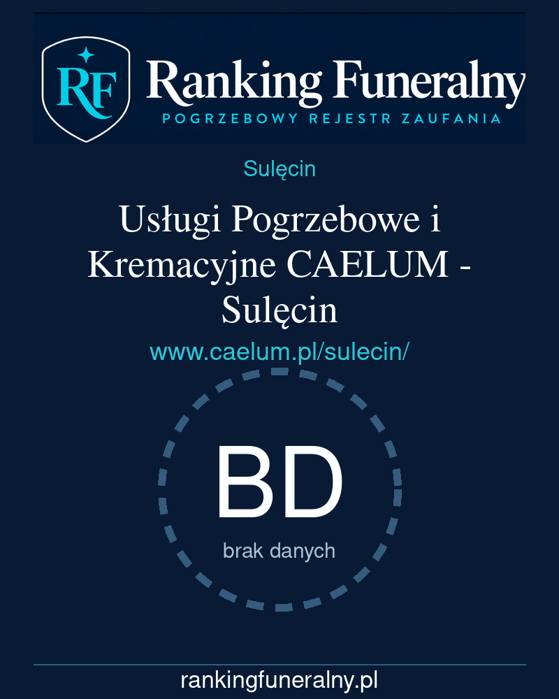 Usługi Pogrzebowe i Kremacyjne CAELUM - Sulęcin - badge pionowy