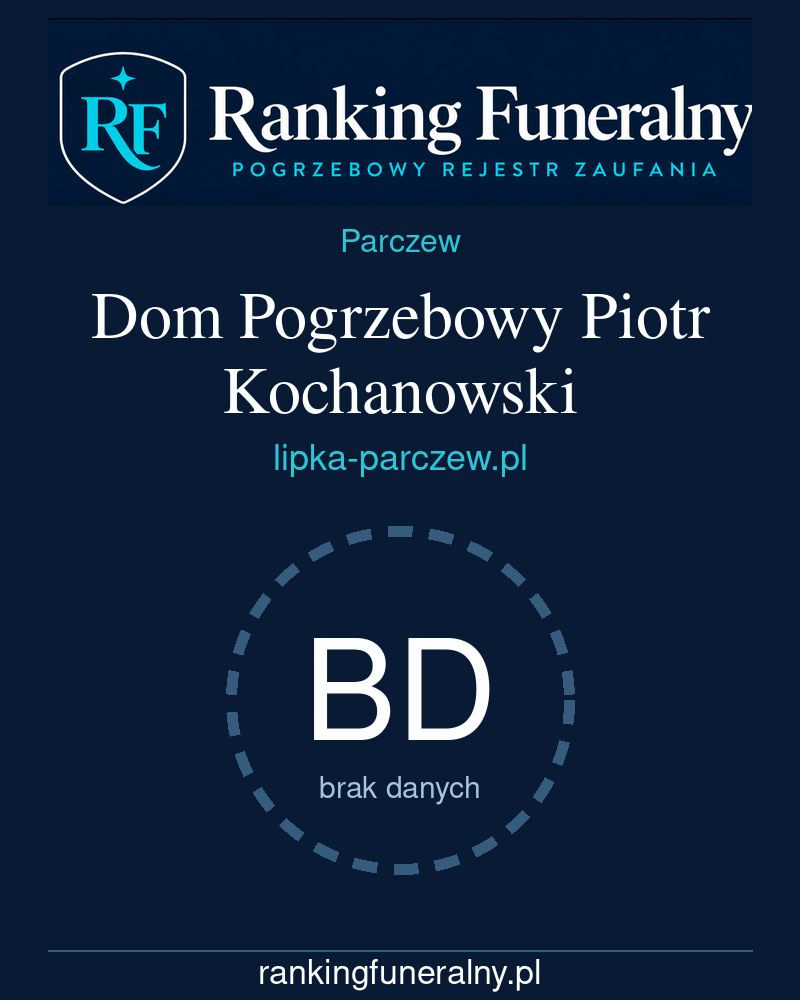 Dom Pogrzebowy Piotr Kochanowski - badge pionowy