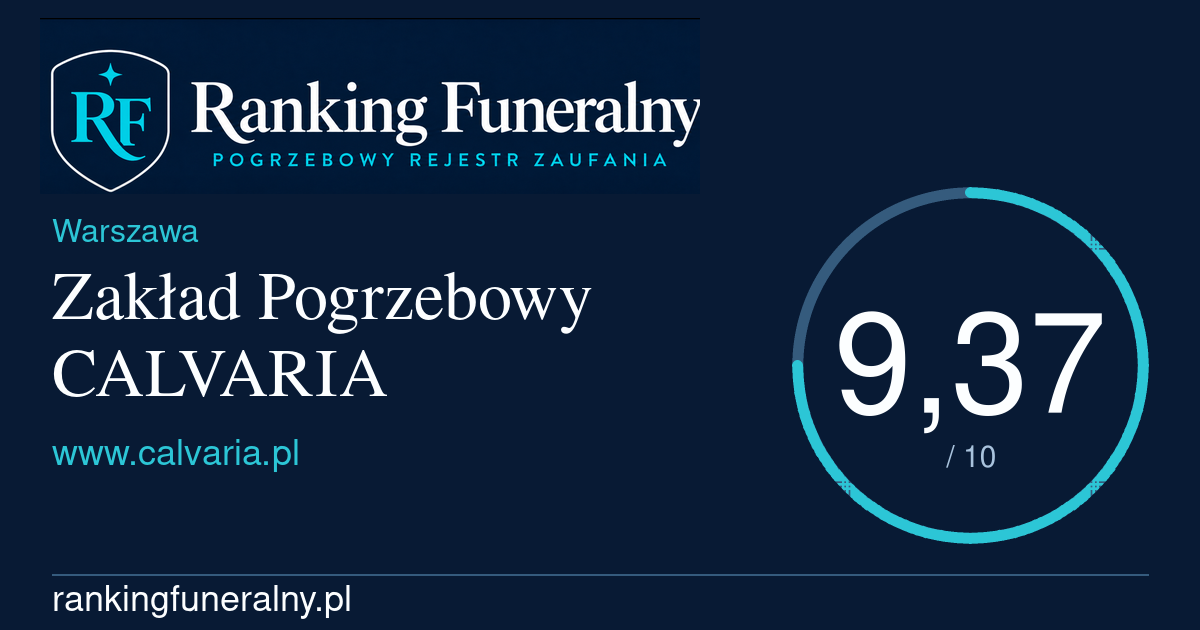 Zakład Pogrzebowy CALVARIA - badge poziomy