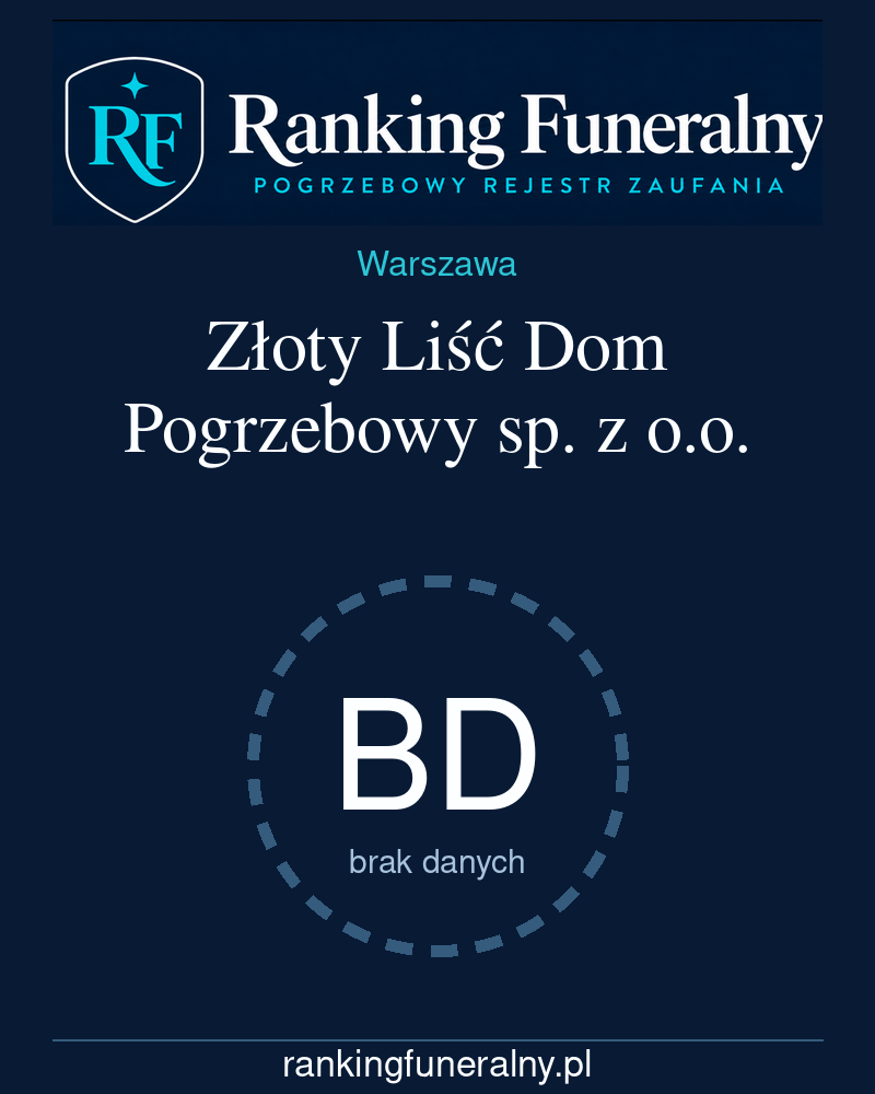 Złoty Liść Dom Pogrzebowy sp. z o.o. - badge pionowy