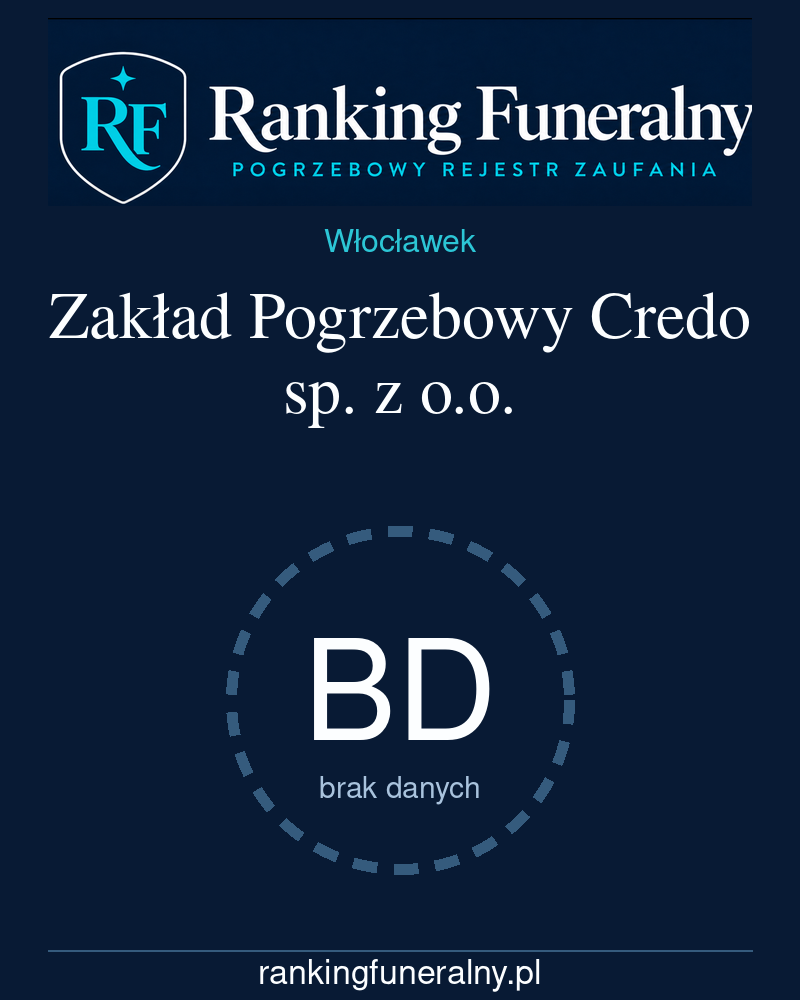 Zakład Pogrzebowy Credo sp. z o.o. - badge pionowy