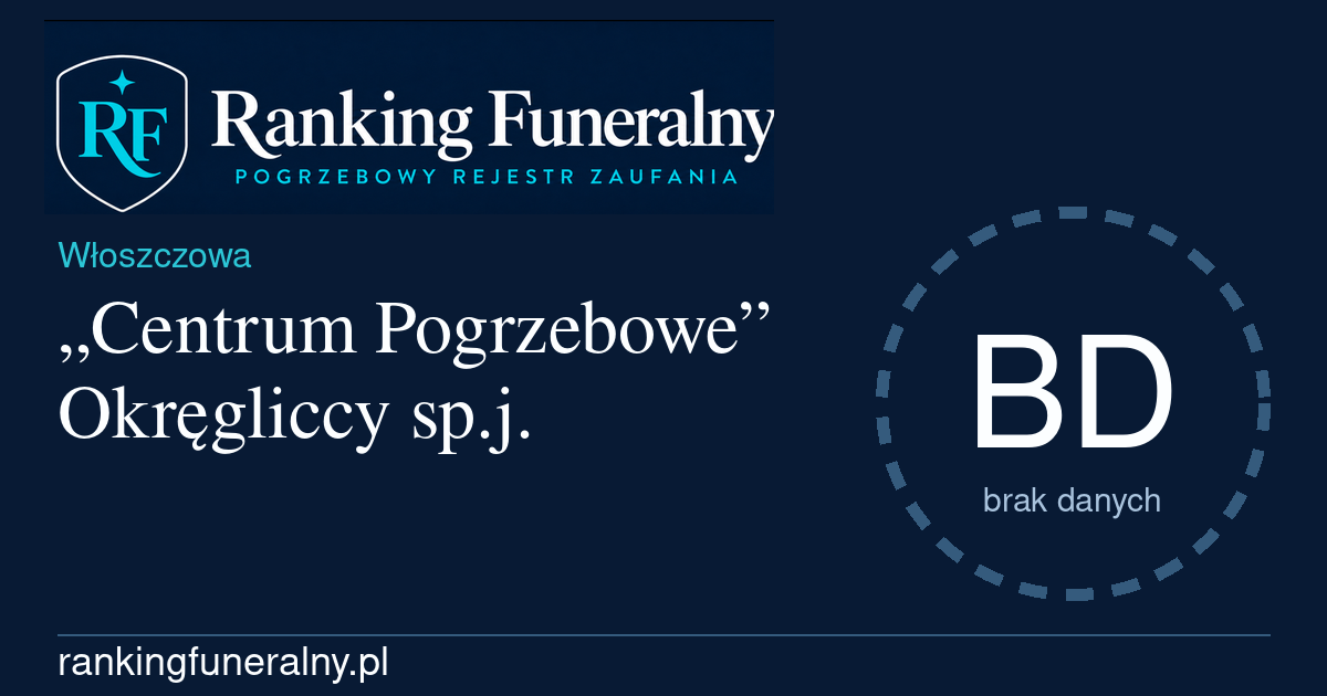„Centrum Pogrzebowe” Okręgliccy sp.j. - badge poziomy