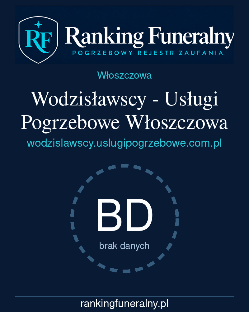 Wodzisławscy - Usługi Pogrzebowe Włoszczowa - badge pionowy