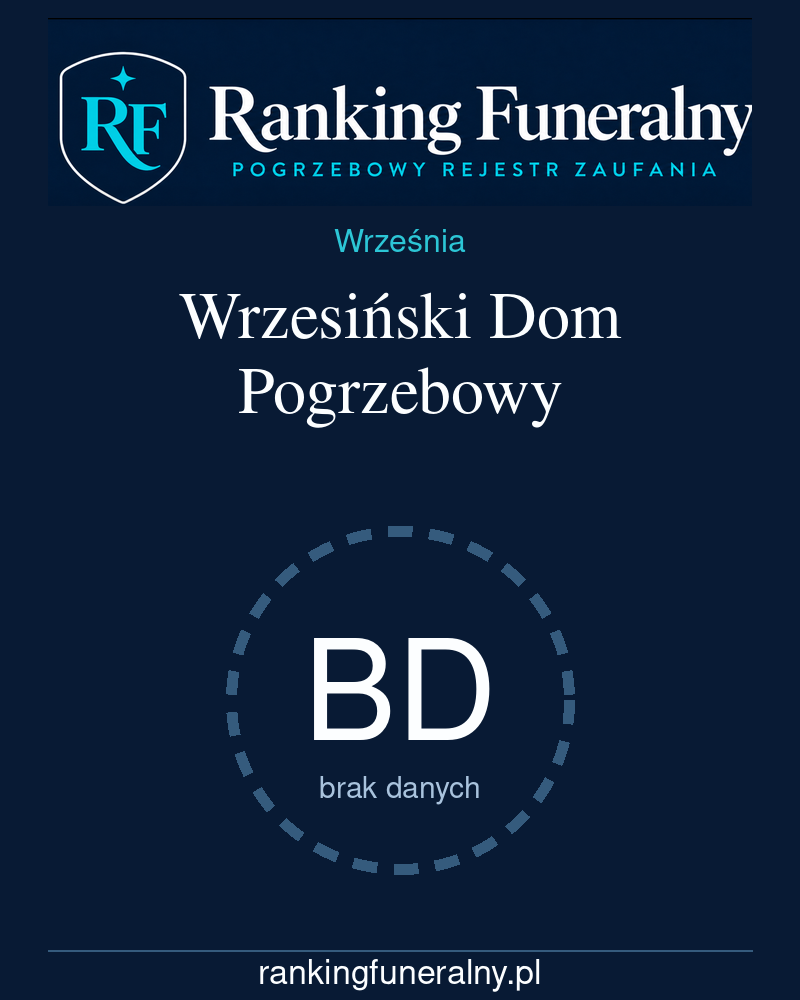Wrzesiński Dom Pogrzebowy - badge pionowy