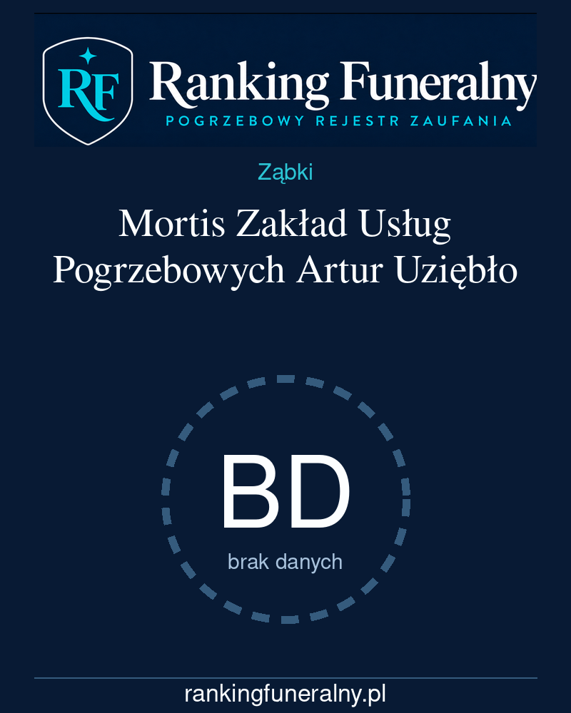 Mortis Zakład Usług Pogrzebowych Artur Uziębło - badge pionowy
