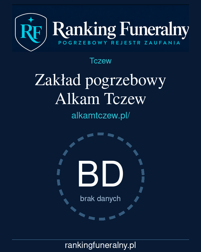 Zakład pogrzebowy Alkam Tczew - badge pionowy