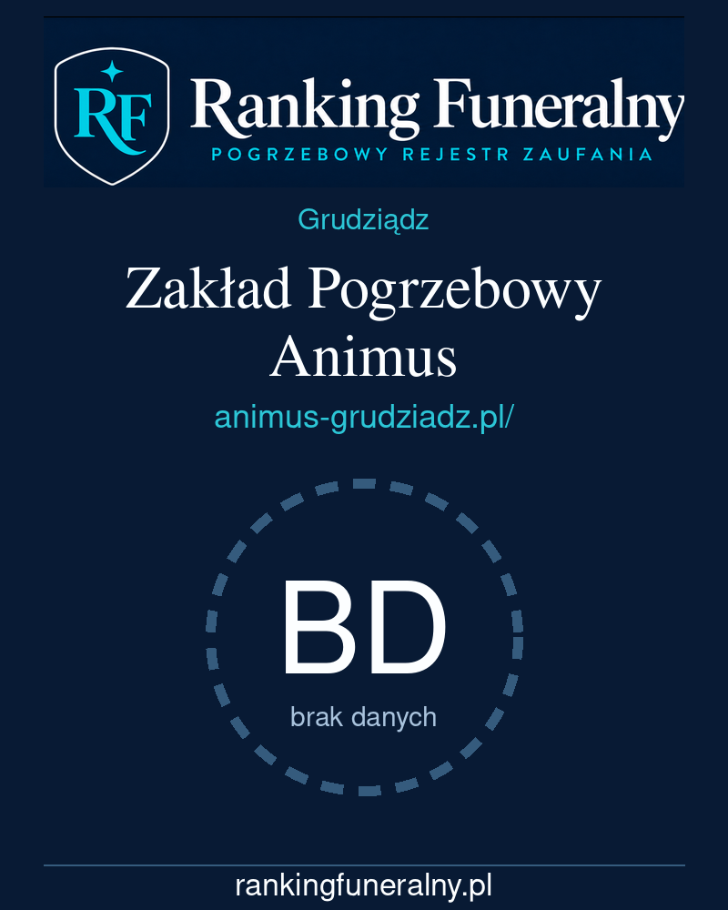 Zakład Pogrzebowy Animus - badge pionowy