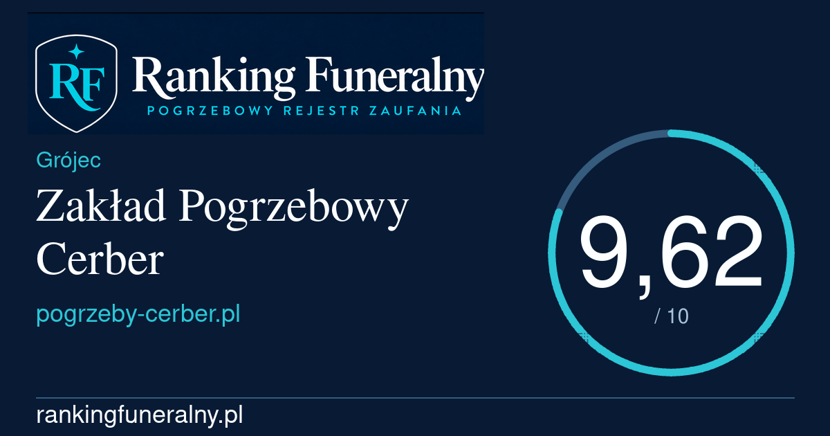 Zakład Pogrzebowy Cerber - badge poziomy
