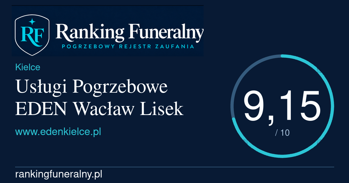 Usługi Pogrzebowe EDEN Wacław Lisek - badge poziomy