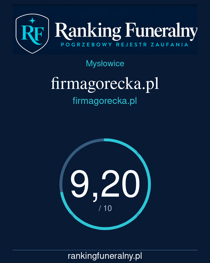 firmagorecka.pl - badge pionowy
