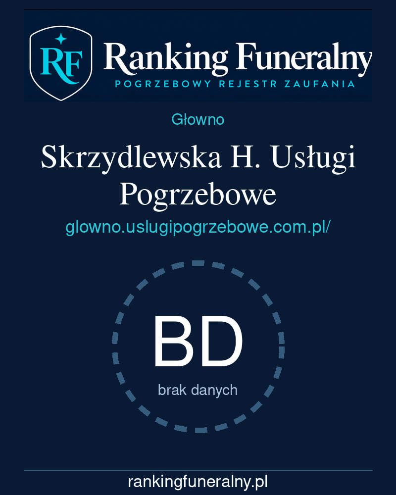 Skrzydlewska H. Usługi Pogrzebowe - badge pionowy