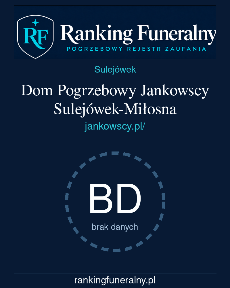 Dom Pogrzebowy Jankowscy Sulejówek-Miłosna - badge pionowy
