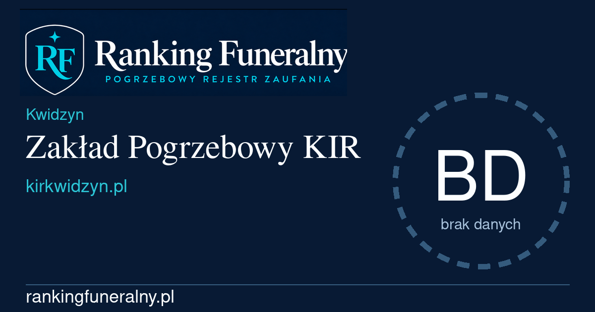 Zakład Pogrzebowy KIR - badge poziomy