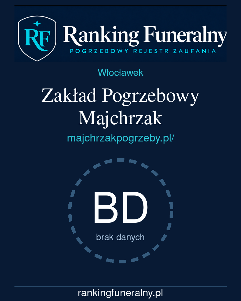 Zakład Pogrzebowy Majchrzak - badge pionowy