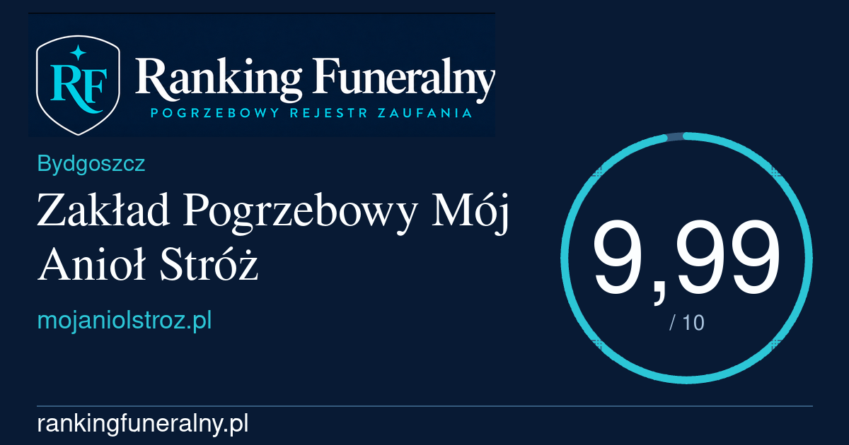Zakład Pogrzebowy Mój Anioł Stróż - badge poziomy