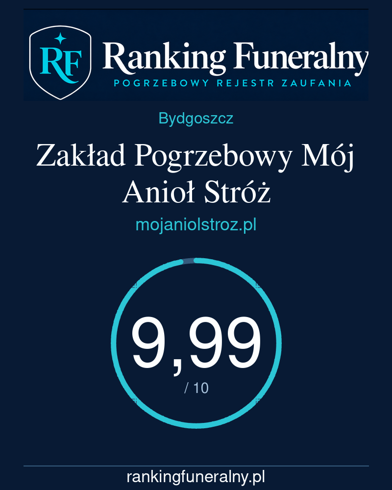 Zakład Pogrzebowy Mój Anioł Stróż - badge pionowy