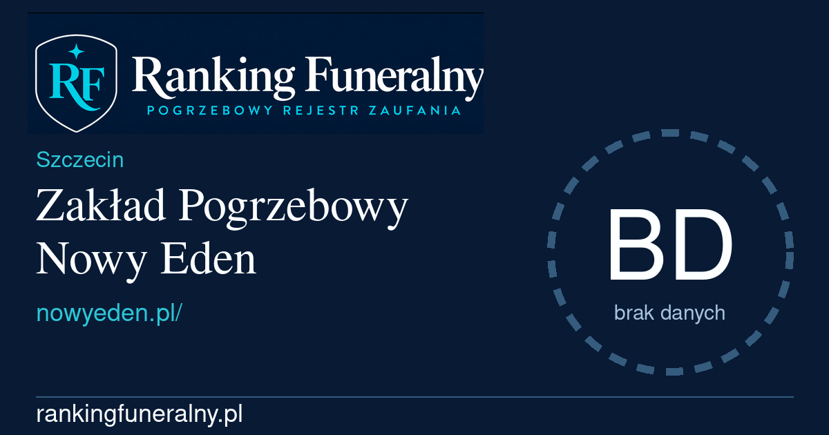 Zakład Pogrzebowy Nowy Eden - badge poziomy
