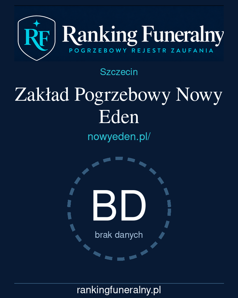 Zakład Pogrzebowy Nowy Eden - badge pionowy