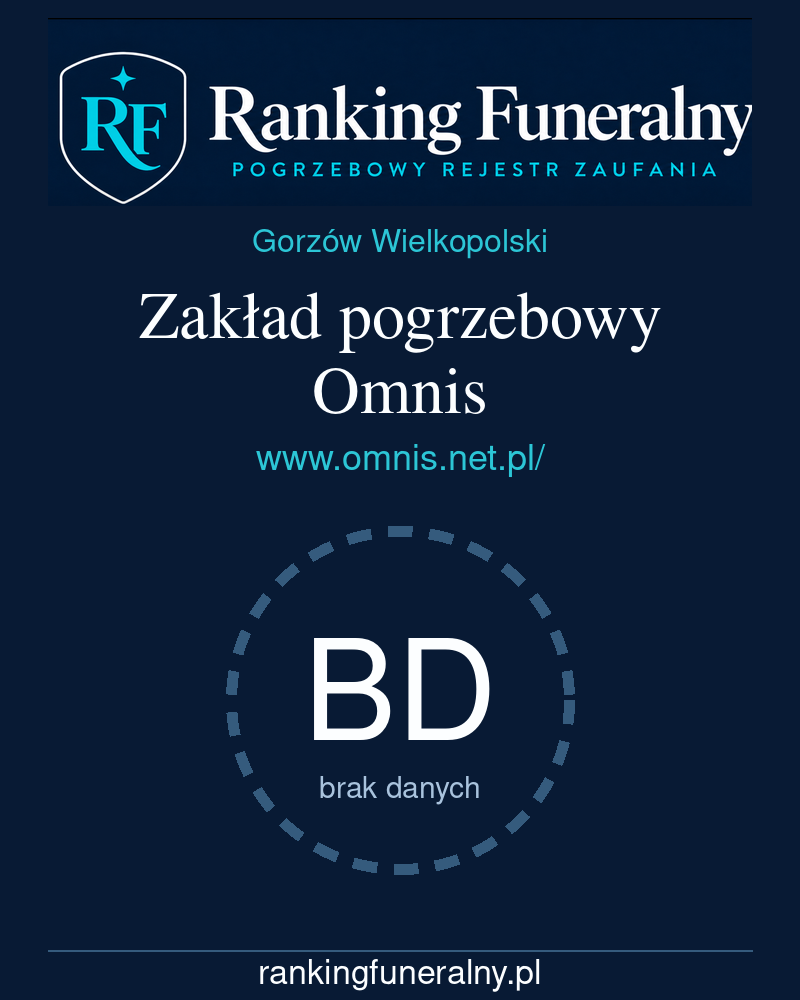 Zakład pogrzebowy Omnis - badge pionowy