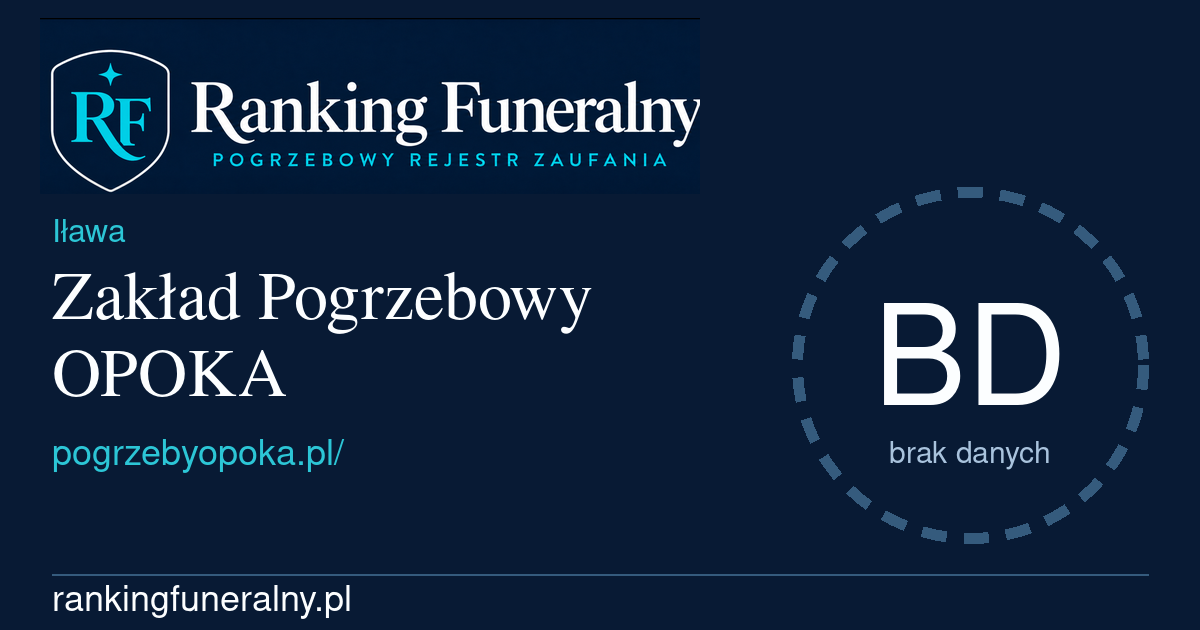 Zakład Pogrzebowy OPOKA - badge poziomy