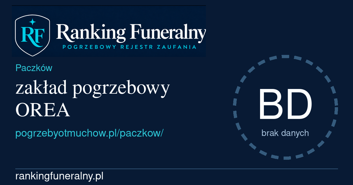 zakład pogrzebowy OREA - badge poziomy