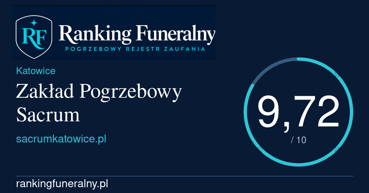 Zakład Pogrzebowy Sacrum - badge poziomy