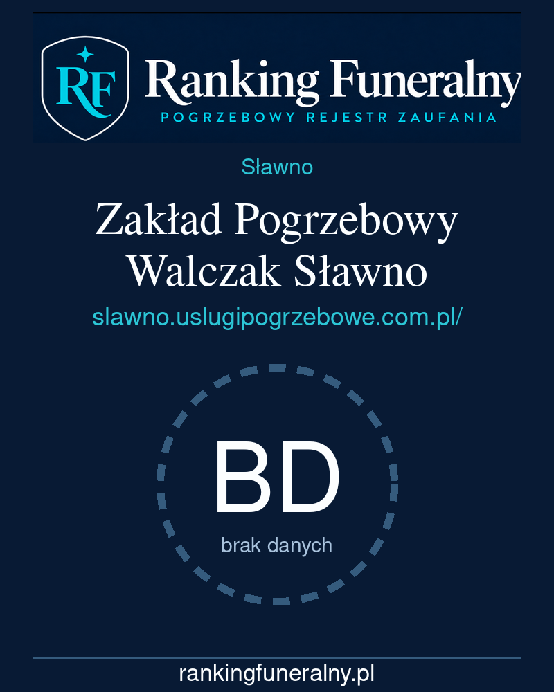 Zakład Pogrzebowy Walczak Sławno - badge pionowy