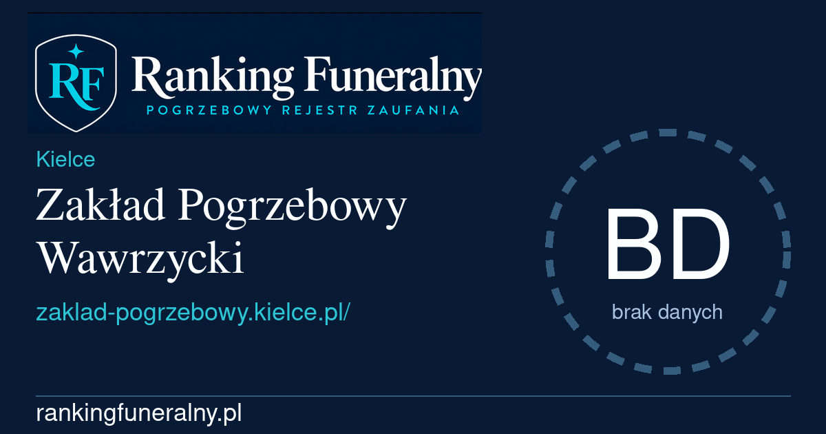 Zakład Pogrzebowy Wawrzycki - badge poziomy